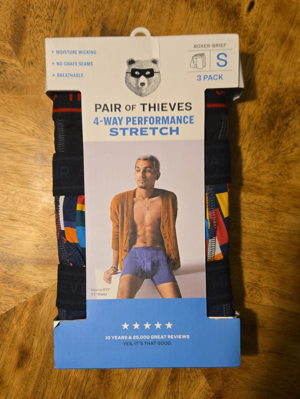 Men's Pair Of Thieves Boxer Briefs In Size Small - 3 Pair